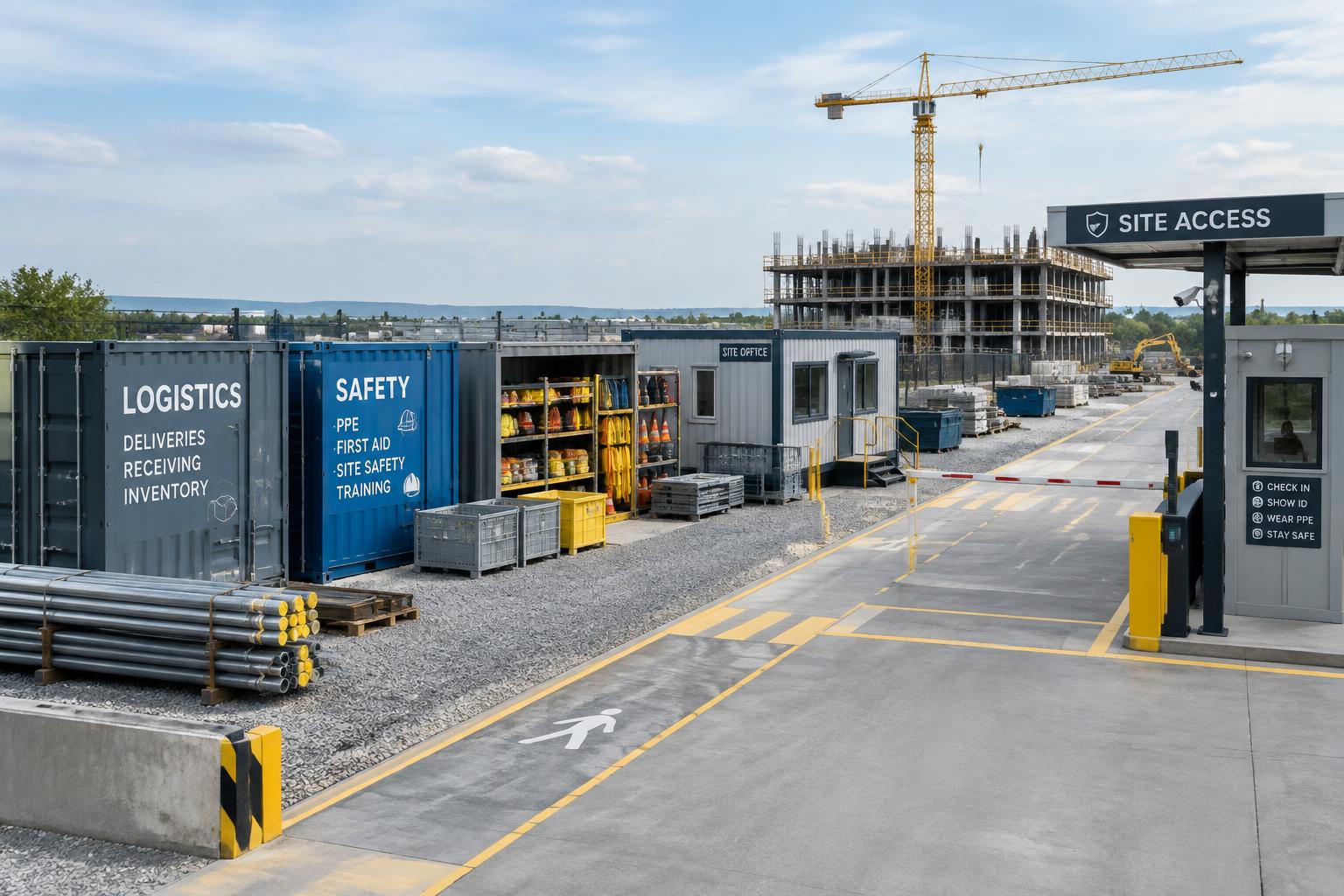 Conteneurs aménagés : logistique chantier, sécurité & gain